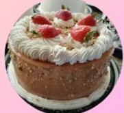 Pastel de cajeta con nuez