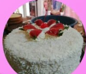 Pastel de crema de coco