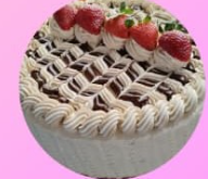 Pastel de moka con chispas